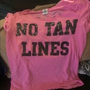 Pink Republic Pink and Black Short Sleeve Tee